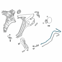 OEM 2022 Hyundai Accent Cable Assembly-Trunk Lid Release Diagram - 81280-J0000