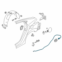 OEM 2016 Hyundai Elantra Cable Assembly-Trunk Lid Release Diagram - 81280-3X000