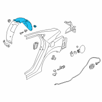OEM 2016 Hyundai Elantra Guard Assembly-Rear Wheel, RH Diagram - 86822-3X000