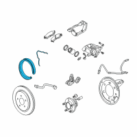 OEM 2009 Cadillac CTS Park Brake Shoes Diagram - 25814678