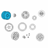 OEM Dodge B3500 Alloy Wheels Diagram - 5CT13M4A