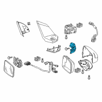 OEM 2011 Honda CR-Z Light Assembly, Driver Side Turn Diagram - 34350-SZT-J02