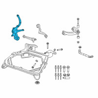 OEM 2011 Lincoln MKZ Knuckle Diagram - BE5Z-3K186-A