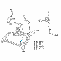 OEM 2010 Ford Fusion Rear Lower Control Arm Bolt Diagram - -W500752-S439