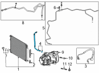 OEM 2017 Toyota Camry Drier Diagram - 88474-47020