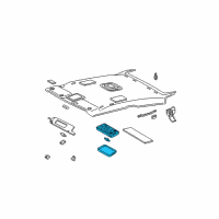 OEM 2004 Toyota Solara Dome Lamp Assembly Diagram - 81240-AA020-B1