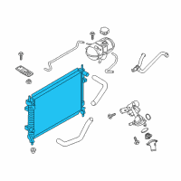 OEM 2018 Ford Mustang Radiator Diagram - FR3Z-8005-F