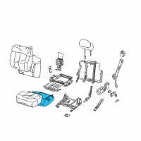 OEM 2005 Cadillac Escalade EXT Seat Cushion Pad Diagram - 19330711