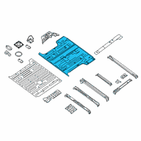 OEM 2021 Nissan NV1500 Floor-Rear, Rear Diagram - 74514-1PA0A