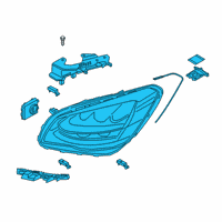 OEM 2019 Kia K900 Driver Side Headlight Assembly Diagram - 92101J6120