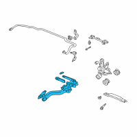 OEM 2005 Acura RSX Arm, Left Rear Trailing Diagram - 52371-S6M-A01