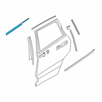 OEM 2019 BMW X7 WINDOW CAVITY SEAL REAR DOOR Diagram - 51-35-7-431-139