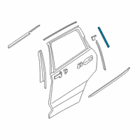 OEM BMW X7 COVER, WNDW FRAME, C-COLUMN, DO Diagram - 51-35-7-429-413