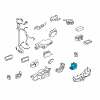 OEM 2008 Lexus IS250 Block Assembly, Relay Diagram - 82660-30A00