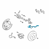 OEM 2019 Toyota Highlander ABS Sensor Wire Diagram - 89516-0E030