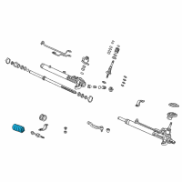 OEM 1993 Honda Civic del Sol Dust Seal, Tie Rod Diagram - 53534-SR3-N52