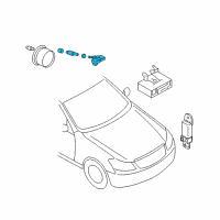 OEM 2009 Nissan 370Z Tire Pressure Monitoring Sensor Unit Diagram - 40700-1LA0E