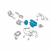 OEM Ford Escape Steering Sensor Assembly Diagram - DV6Z-3F791-D