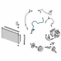 OEM Honda Insight Pipe, Receiver Diagram - 80341-TM8-A01