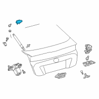 OEM 2017 Toyota Prius Hinge Diagram - 68810-47061