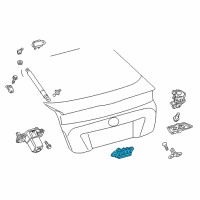 OEM 2021 Lexus UX250h Switch Assembly, Back Door Diagram - 84840-47040