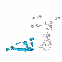 OEM Cadillac Escalade Front Lower Control Arm Assembly Diagram - 84114506