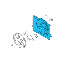 OEM 2017 Hyundai Azera SHROUD-Radiator Diagram - 25350-3V900