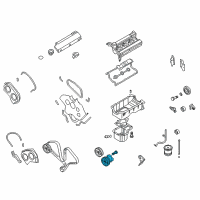 OEM Kia Amanti SPROCKET-Cam Shaft Diagram - 2423039500