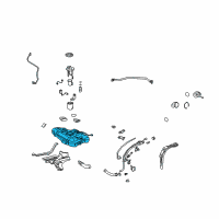 OEM 2012 Toyota Corolla Tank Sub-Assembly, Fuel Diagram - 77001-02800