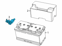 OEM 2022 Jeep Grand Wagoneer BATTERY Diagram - 68289209AB