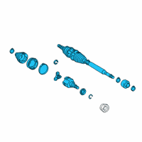 OEM 2019 Toyota Corolla Axle Assembly Diagram - 43420-12B00