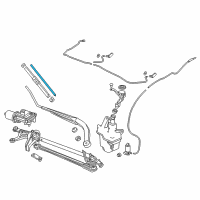 OEM 2022 Honda Accord RUBBER, BLADE (400MM) Diagram - 76632-T7A-033