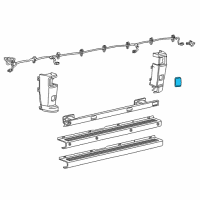 OEM 2019 Ram ProMaster 2500 Reflector-FASCIA Diagram - 68098863AB