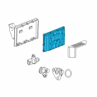 OEM 2015 GMC Savana 2500 Engine Control Module Assembly (W/O Calibration) E86 Service-No Start Diagram - 12658036