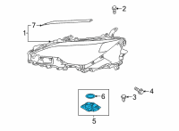 OEM Lexus LS500h Computer Sub-Assembly, H Diagram - 81016-50D40