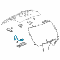 OEM Cadillac ATS Lift Gate Switch Diagram - 84705442