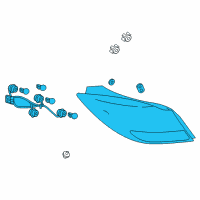 OEM 2014 Buick Regal Tail Lamp Assembly Diagram - 39024206