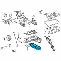 OEM 2021 Lexus RC300 Pan Sub-Assembly, Oil, N Diagram - 12102-31110