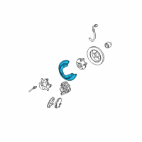 OEM 2003 Mercury Sable Splash Shield Diagram - F5OY-2C028-A