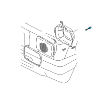 OEM 1992 Toyota Pickup Headlamp Assembly Adjust Bolt Diagram - 81195-89101