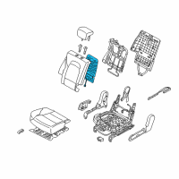 OEM 2016 Hyundai Santa Fe Sport Heater Assembly-Rear Seat Back Diagram - 89390-4Z010