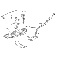 OEM 2018 Lexus NX300h Clamp, Fuel Filler Pipe Diagram - 77281-0R010