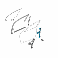 OEM 2002 Dodge Neon Front Door Window Regulator Diagram - 5008038AF