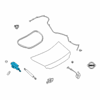 OEM 2018 Nissan GT-R Hinge Assy-Trunk Lid, LH Diagram - 84401-JF00A