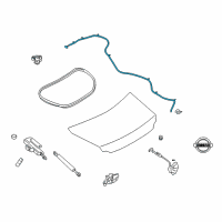 OEM Nissan Cable Trunk Lid Diagram - 84652-JF01B