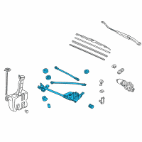 OEM Honda Accord Link, FR. Wiper Diagram - 76530-S82-A01