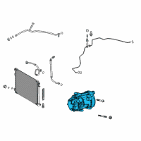 OEM 2022 Toyota Camry Compressor Assembly Diagram - 88370-33051