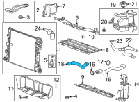 OEM 2022 Cadillac CT5 Lower Hose Diagram - 84557788