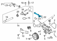 OEM 2018 Lincoln MKZ Outlet Hose Diagram - FT4Z-8K276-J