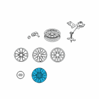 OEM Hyundai Entourage Wheel Hub Cap Assembly Diagram - 52960-4J200